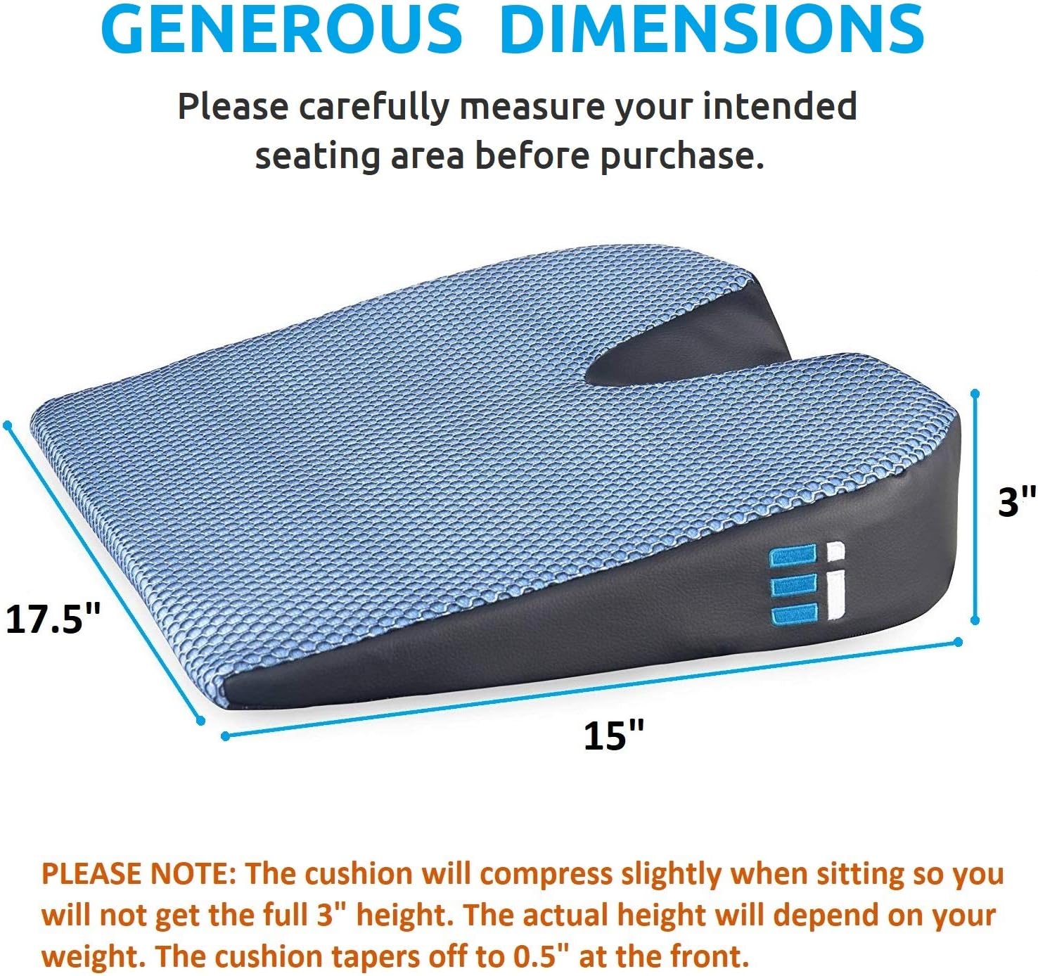 Detalle 2 de Memory Foam Car Seat Cushion