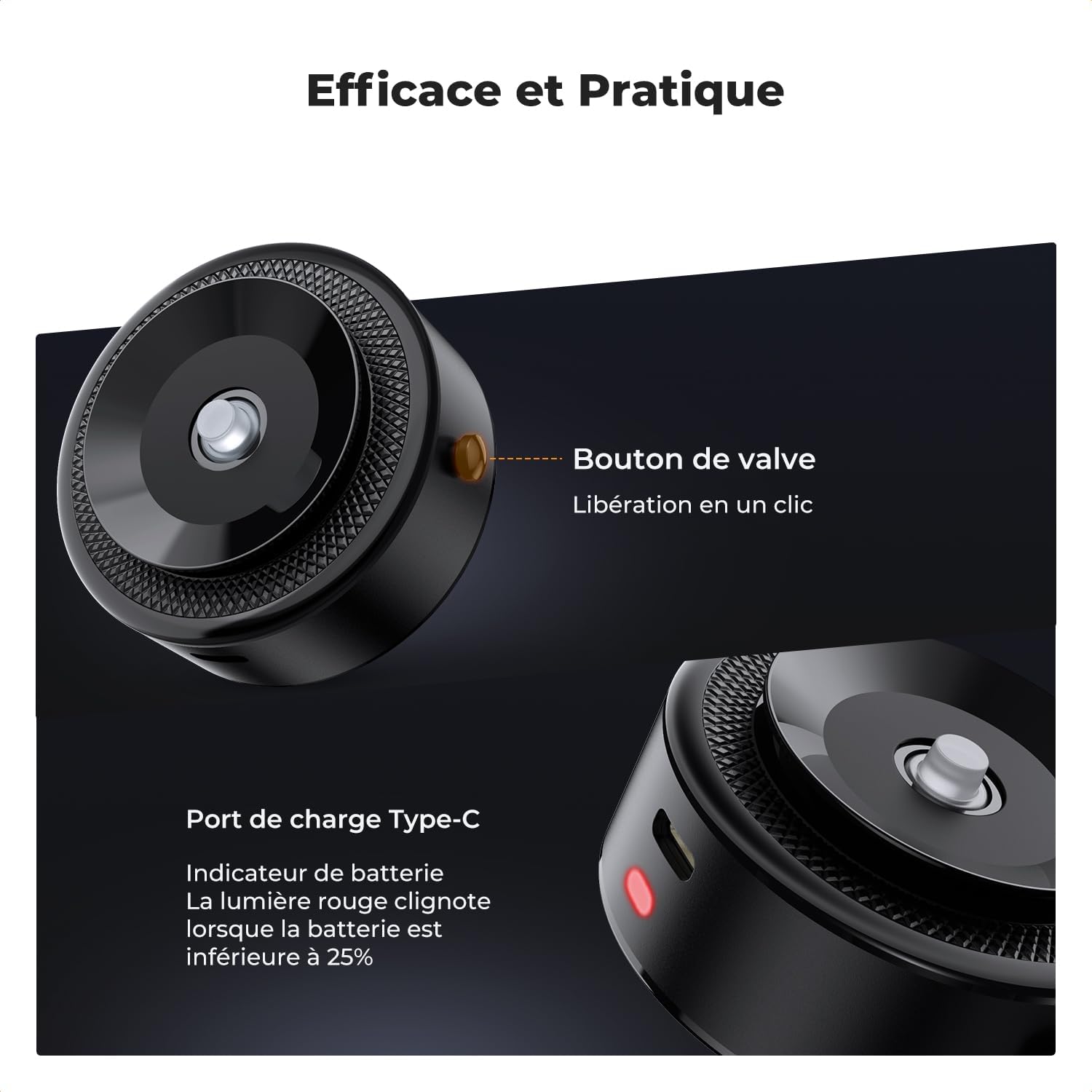 Detalle 2 de K&F CONCEPT Kit Ventouse pour DJI Osmo Pocket 3 –Fixation magnétique et ventouse électrique