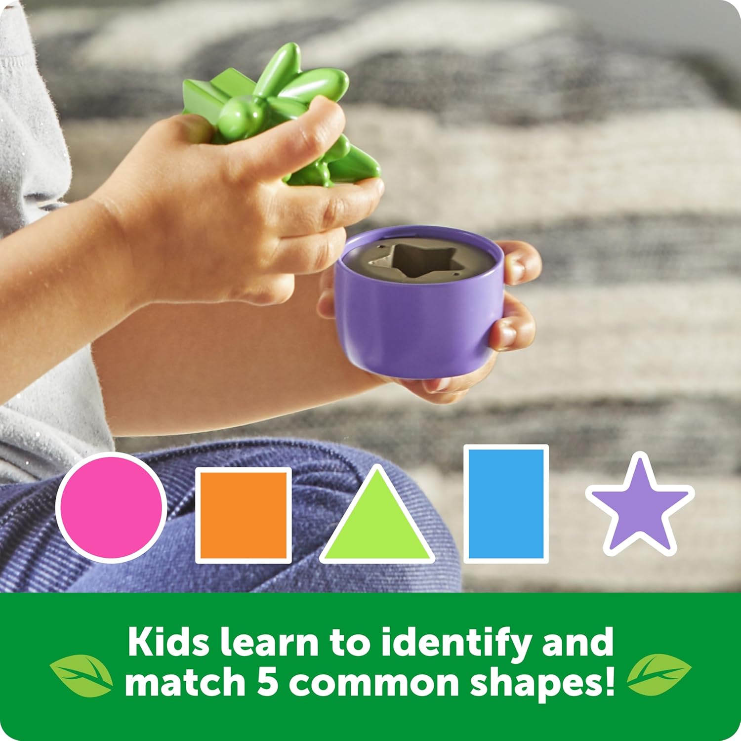 Detalle 2 de Learning Resources Shape & Color Garden: Montessori Toddler Sorting Toy