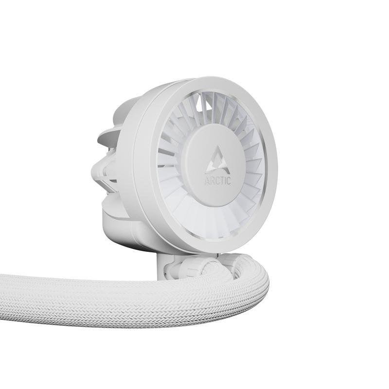 Detalle de Arctic Liquid Freezer III Pro 240mm con 2 ventiladores A-RGB Blanco