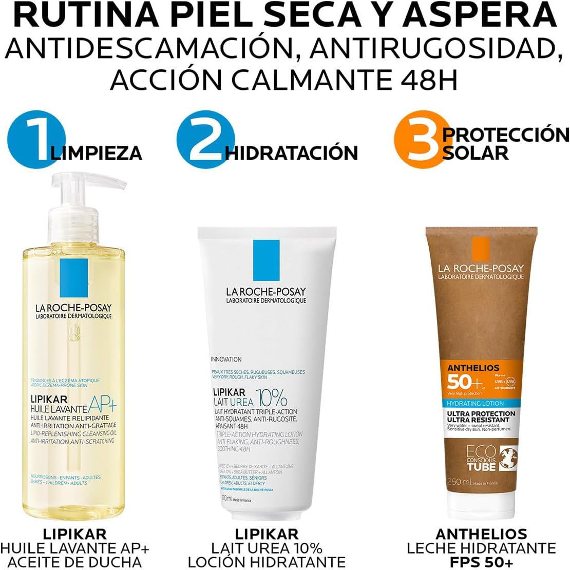Detalle de Lipikar Latte Corpo Idratante 200 ml con Urea 10% di La Roche-Posay