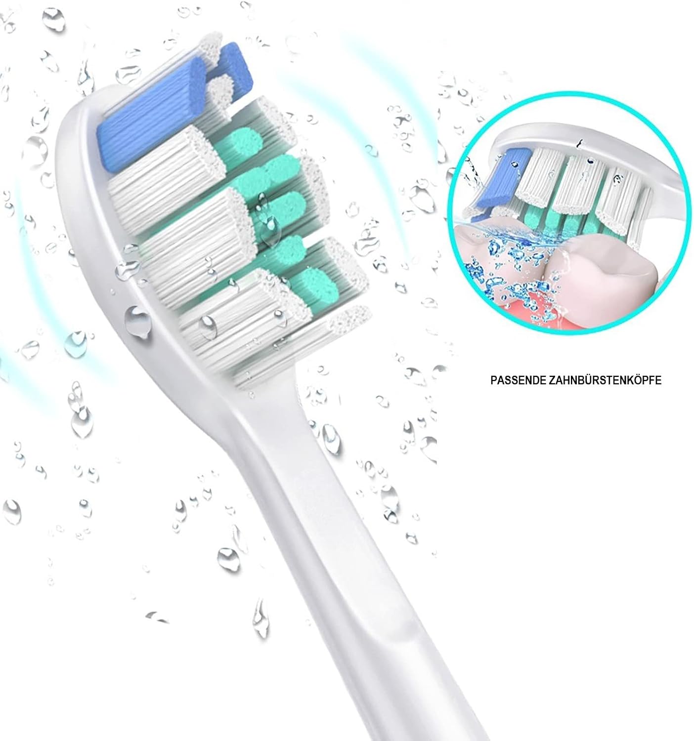 Detalle 1 de aismaili Aufsteckbürsten für Philips Sonicare, 16 Stück