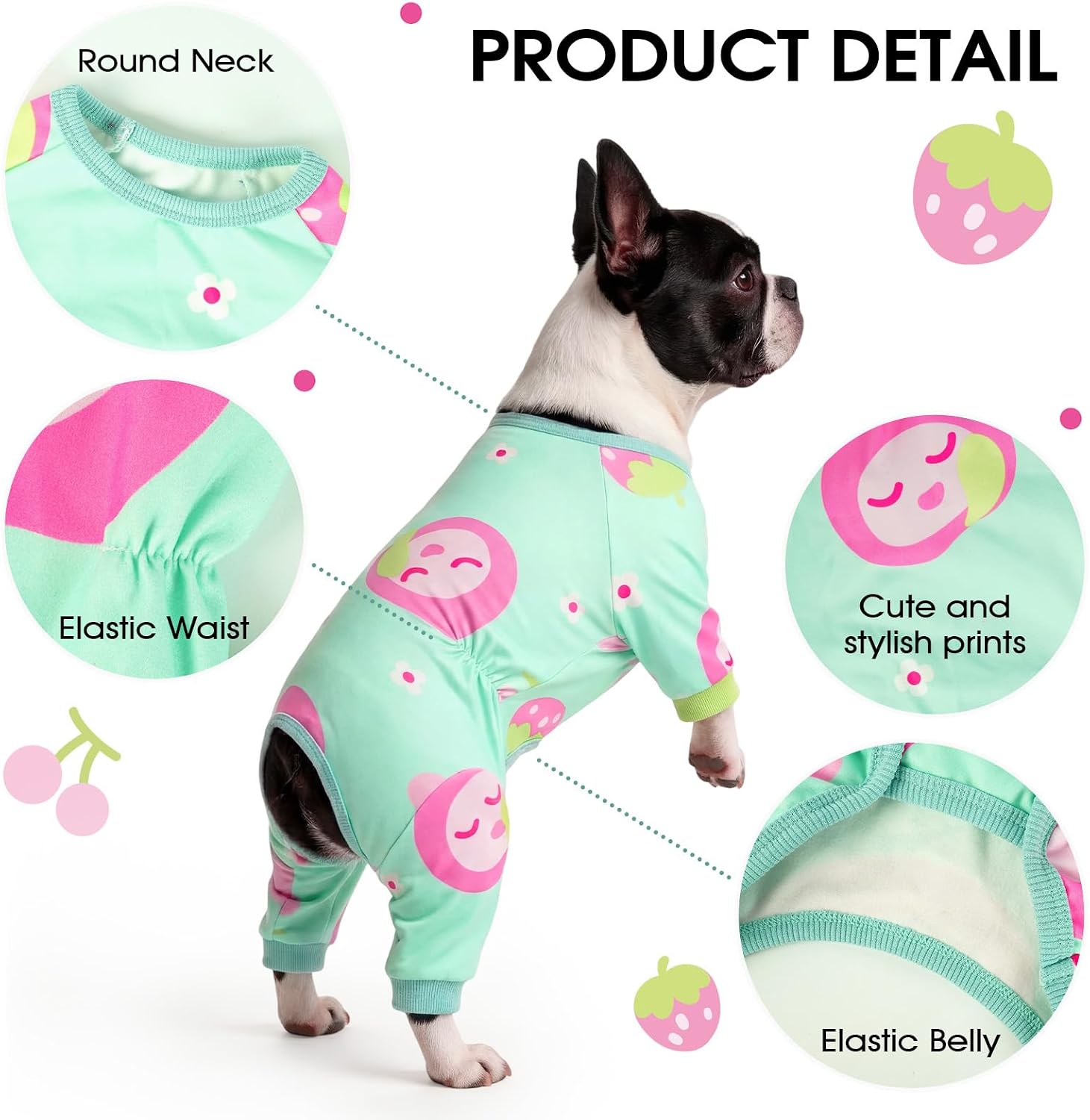 Detalle 2 de BRKURLEG Dog Recovery Suit, Green
