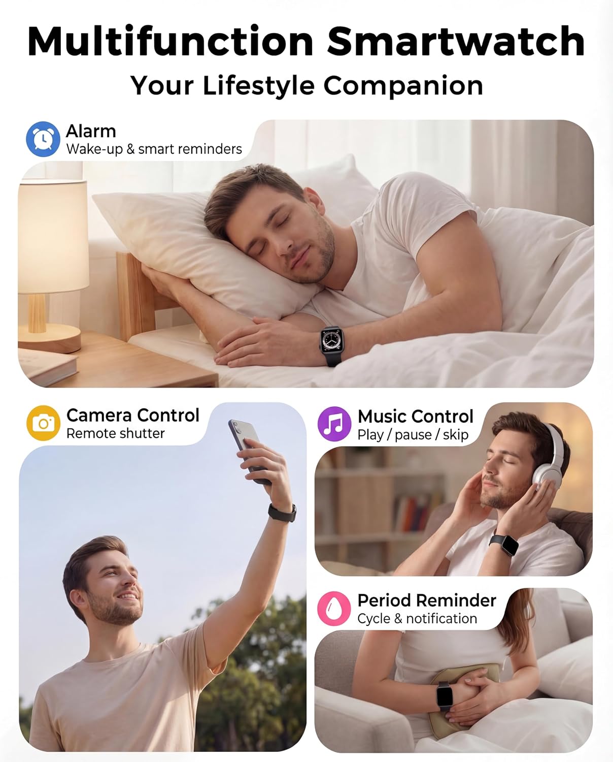 Thumbnail 5 de Smart Watches for Women & Men: All‑Day Health & Fitness Tracker with 120+ Sports Modes