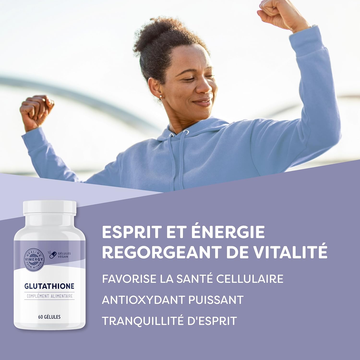 Detalle 2 de Vimergy Glutathione – Gélules végétaliennes, 150 mg, boîte de 60 portions