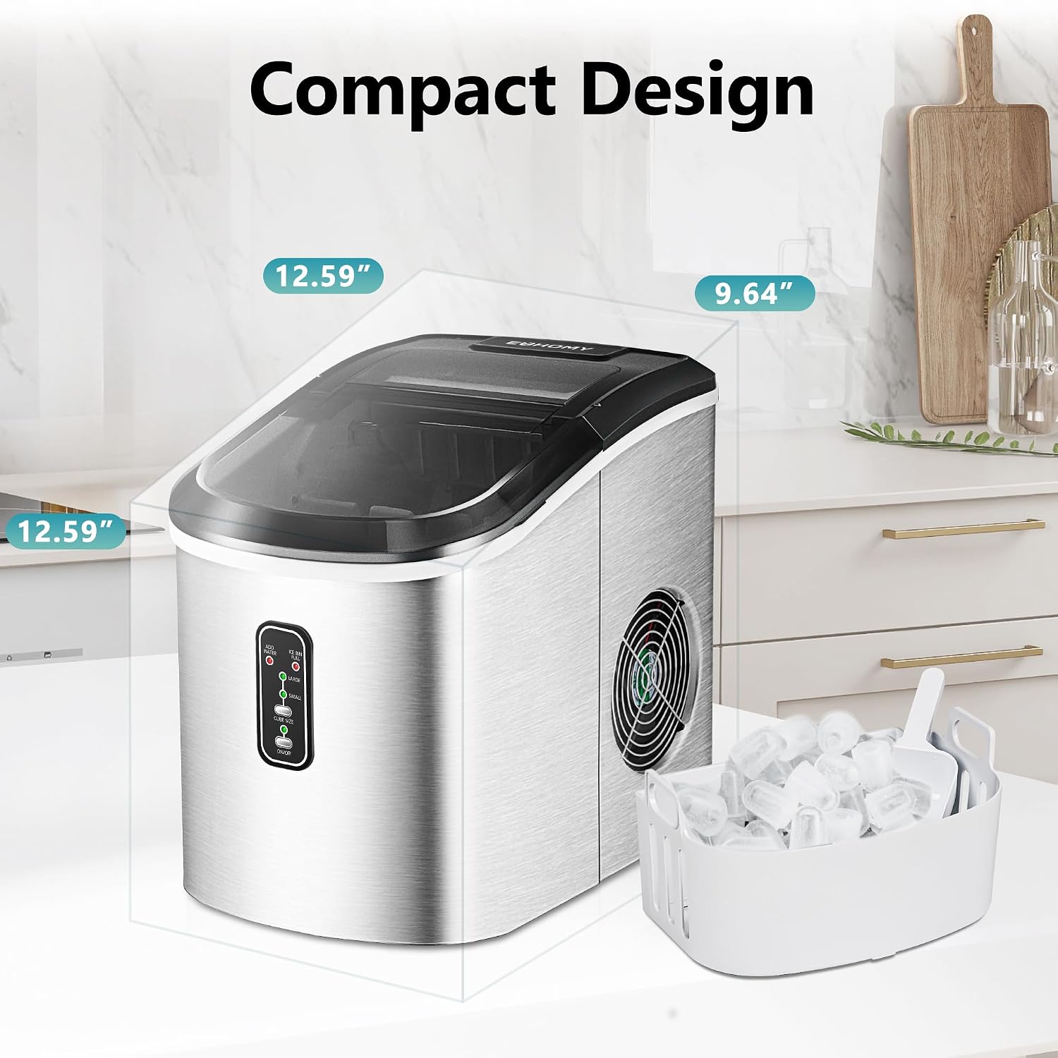 Thumbnail 6 de Euhomy Countertop Ice Maker 2.2L