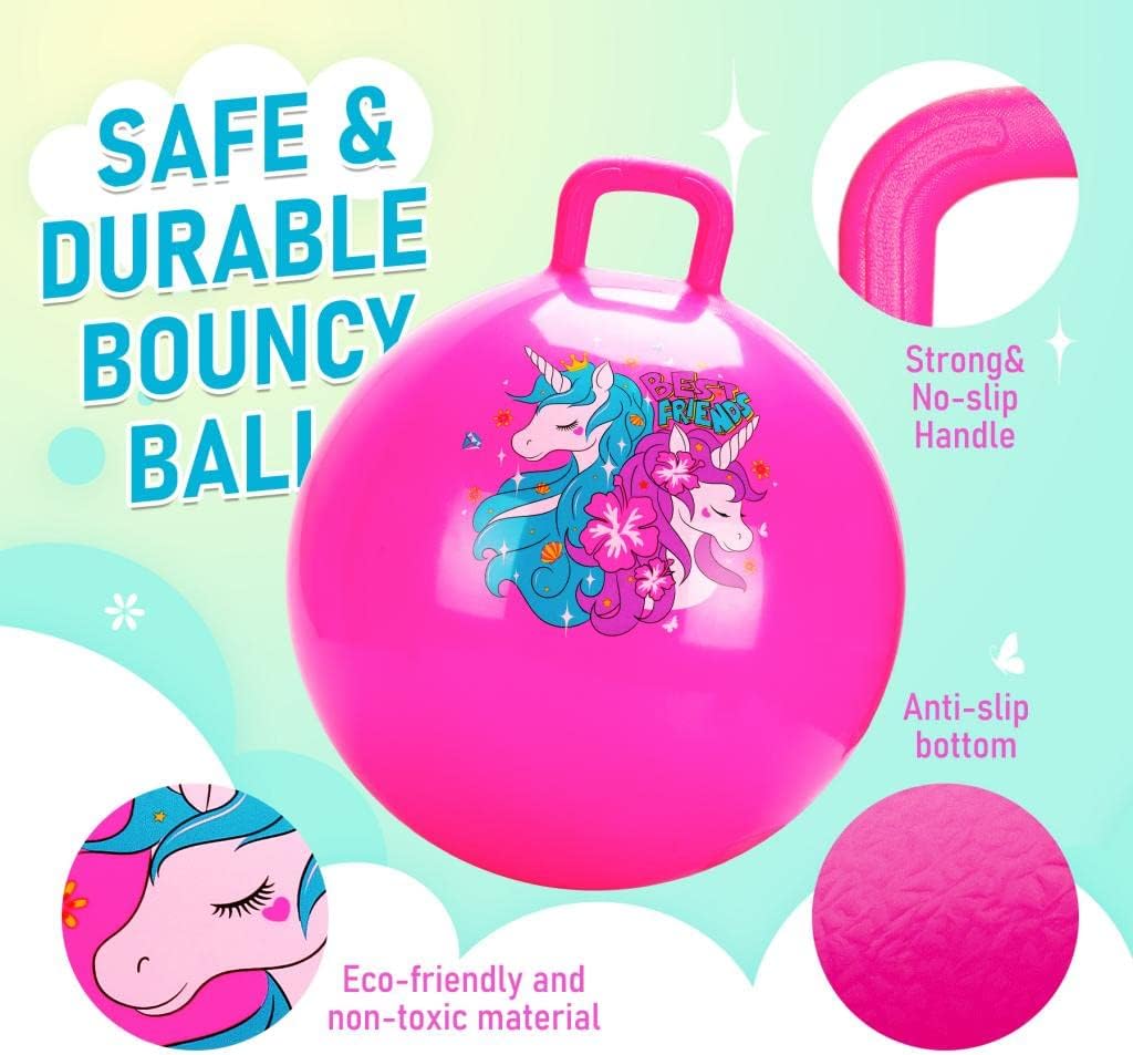 Thumbnail 4 de U&C Planet 18 Inch Unicorn Space Hoppers for Kids (with Handle & Pump)