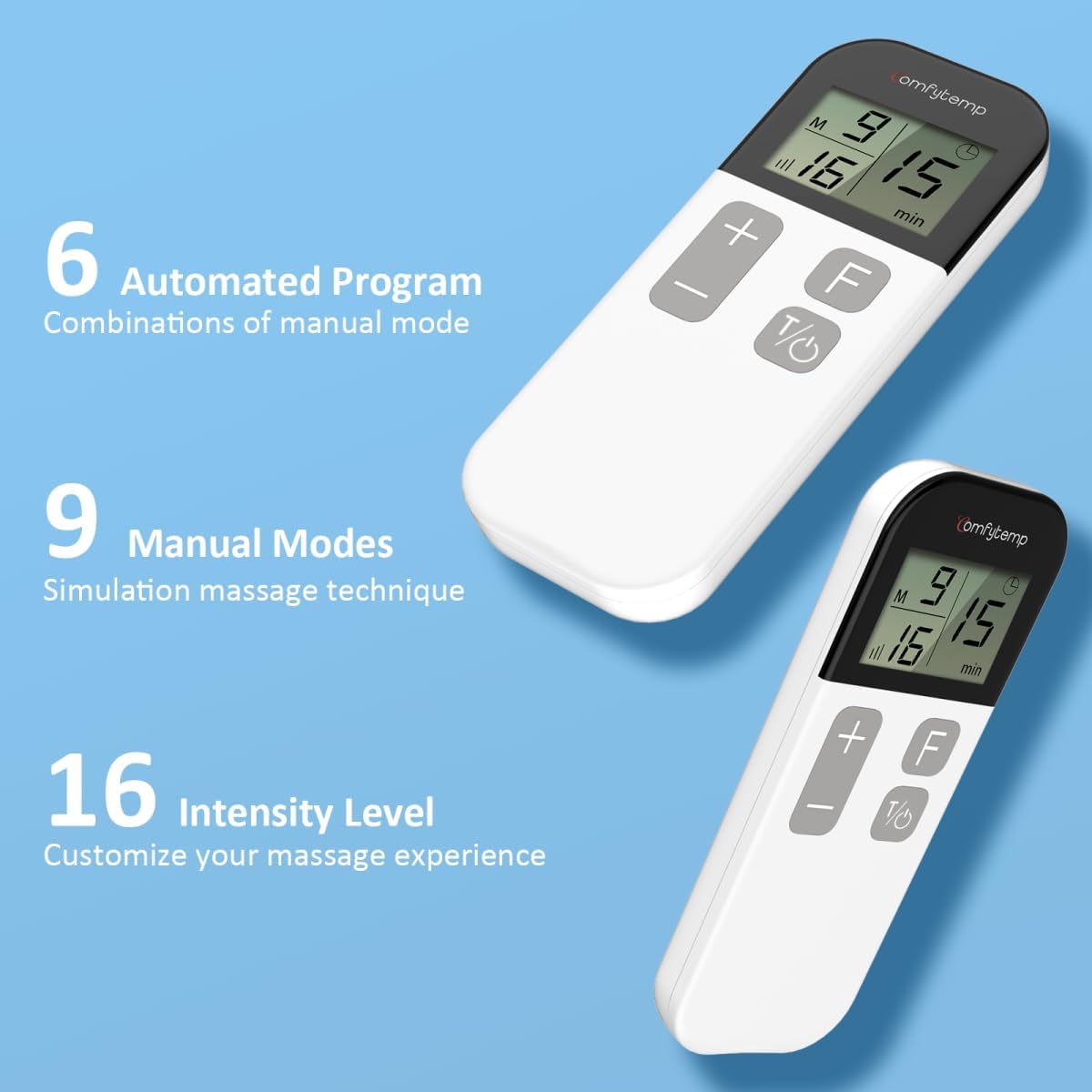 Thumbnail 2 de Comfytemp Wireless TENS Machine 15‑mode for Pain Relief