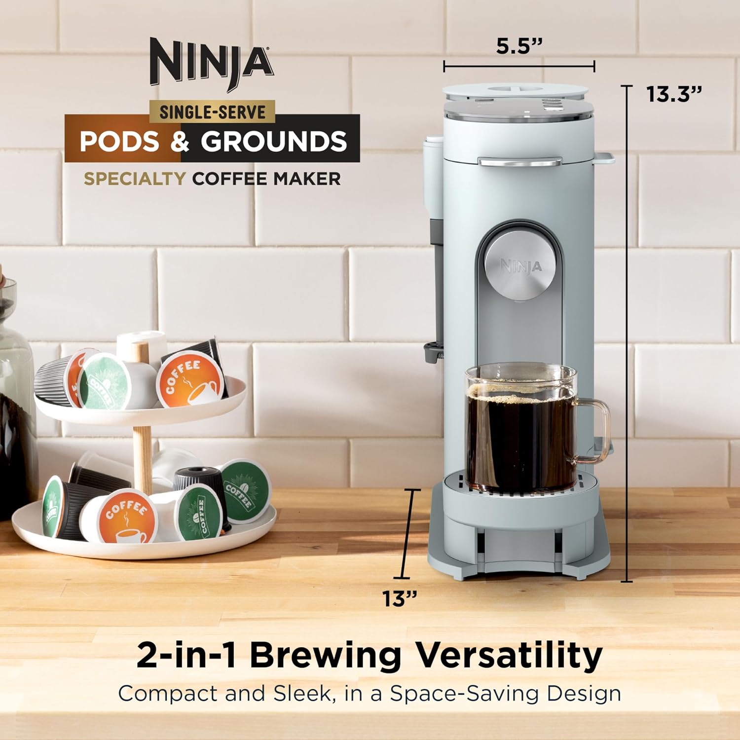 Detalle 2 de Ninja Single-Serve Coffee Maker, 56 oz Reservoir