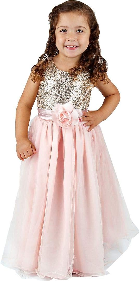 Detalle 2 de Bow Dream Flower Girl's Dress Sequins Tulle