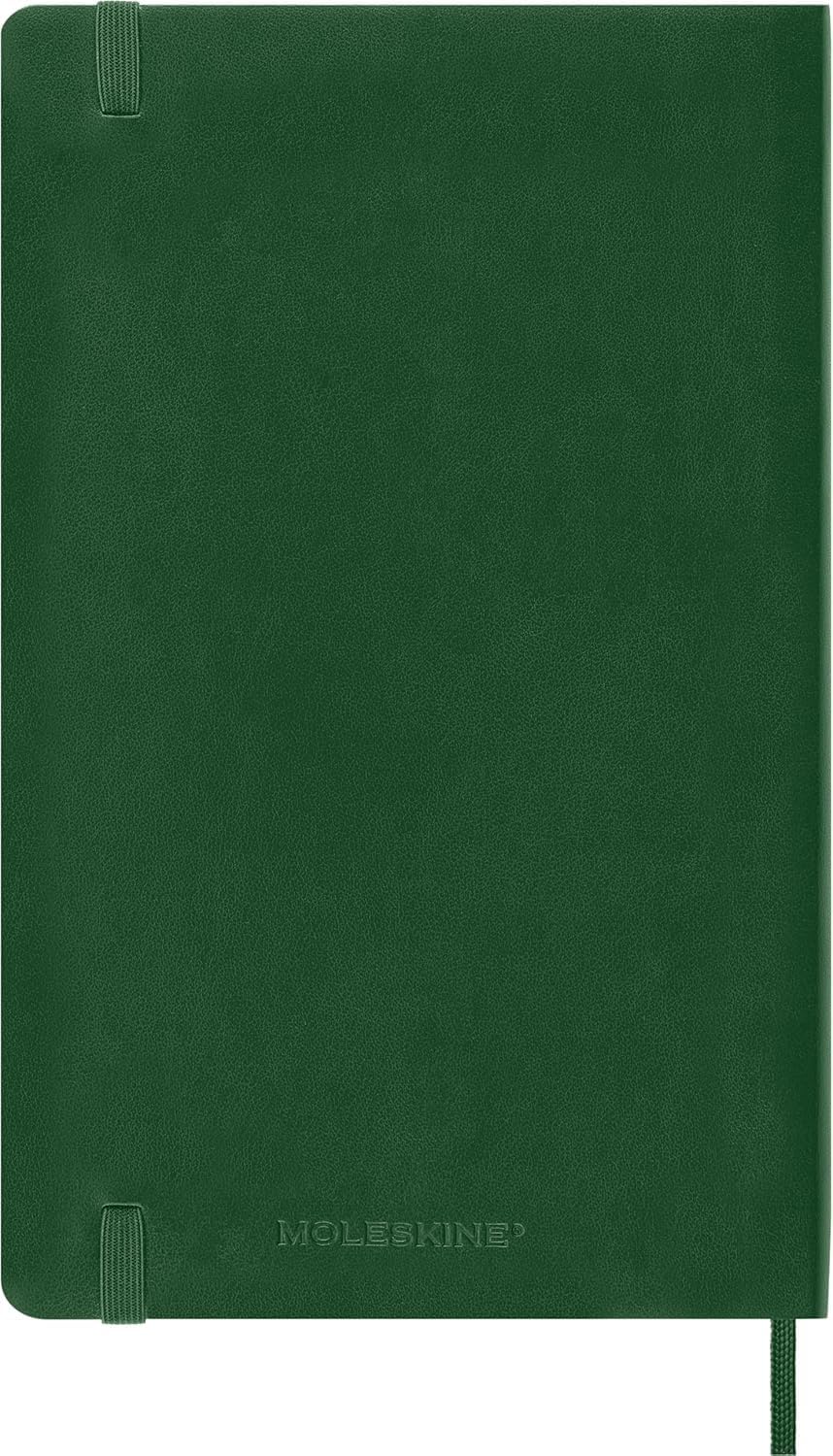 Detalle de Moleskine Classic Notebook, Large - Myrtle Green, 13 x 21 cm, 192 pages