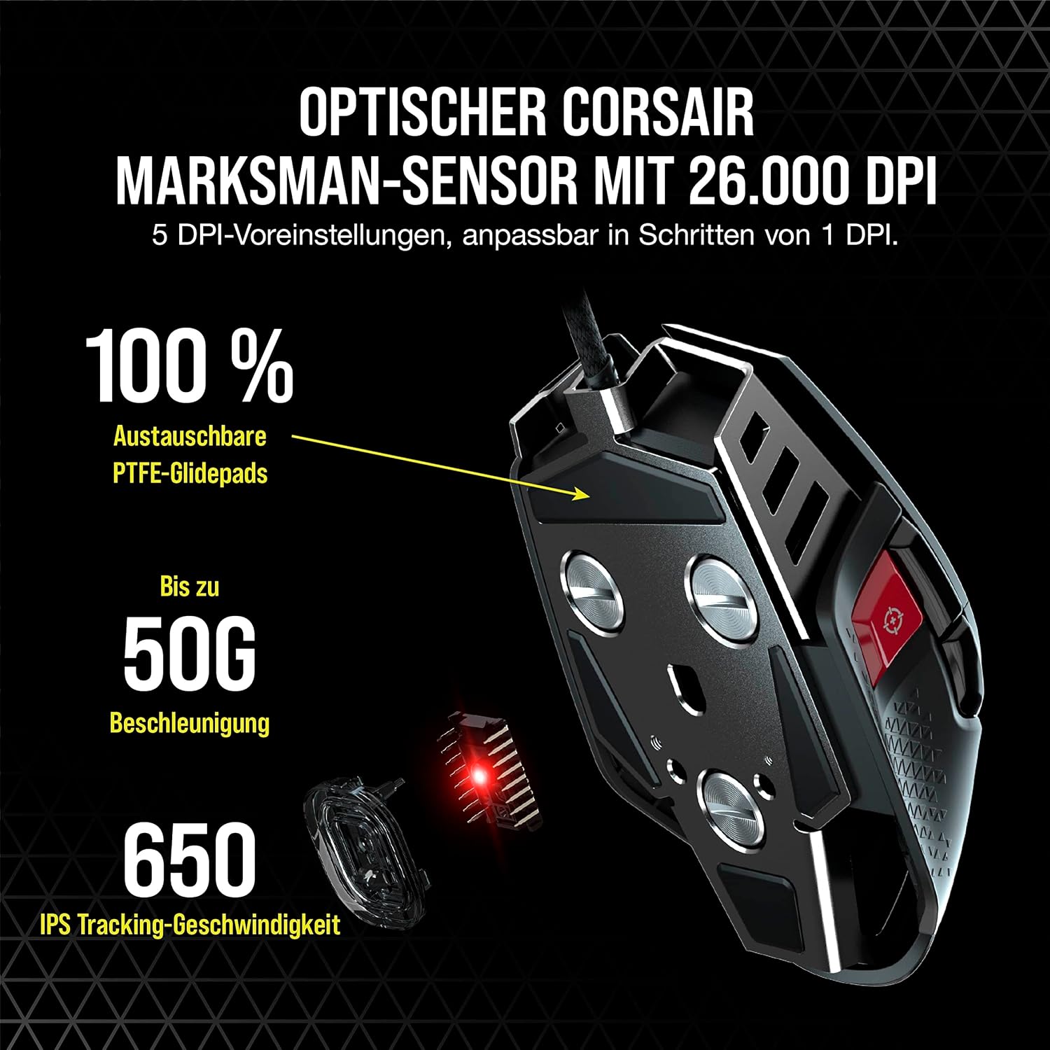 Thumbnail 3 de Corsair M65 RGB ULTRA Wired: Präzision im Aluminiumgehäuse