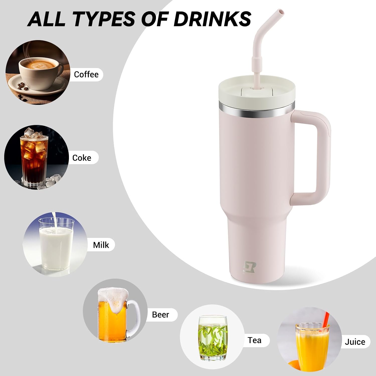 Detalle 2 de Riley Joy 40oz Insulated Tumbler with Straw and Lid – UK Practical Review