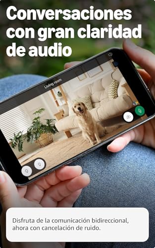 Detalle de Cámara Mini 2K+ Blink (última generación) con enchufe — seguridad doméstica 2K, visión nocturna en color y control por Alexa