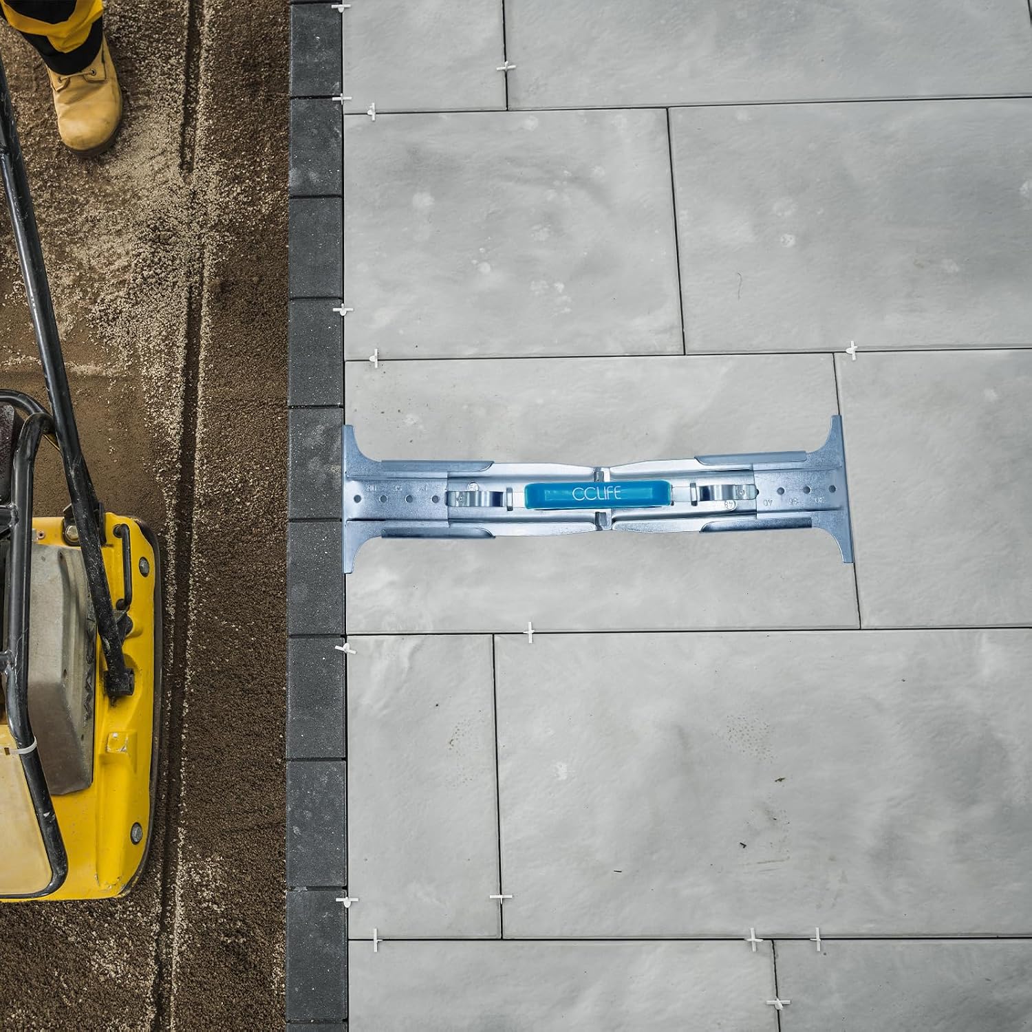Thumbnail 6 de CCLIFE Plattenheber Fliesenheber 6-stufig verstellbar 30–50 cm, Tragkraft bis 30 kg