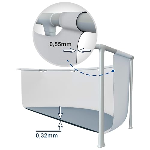 Detalle de Intex 26716NP – Piscina redonda desmontable Prisma Frame 366x99 cm con depuradora y escalera de seguridad