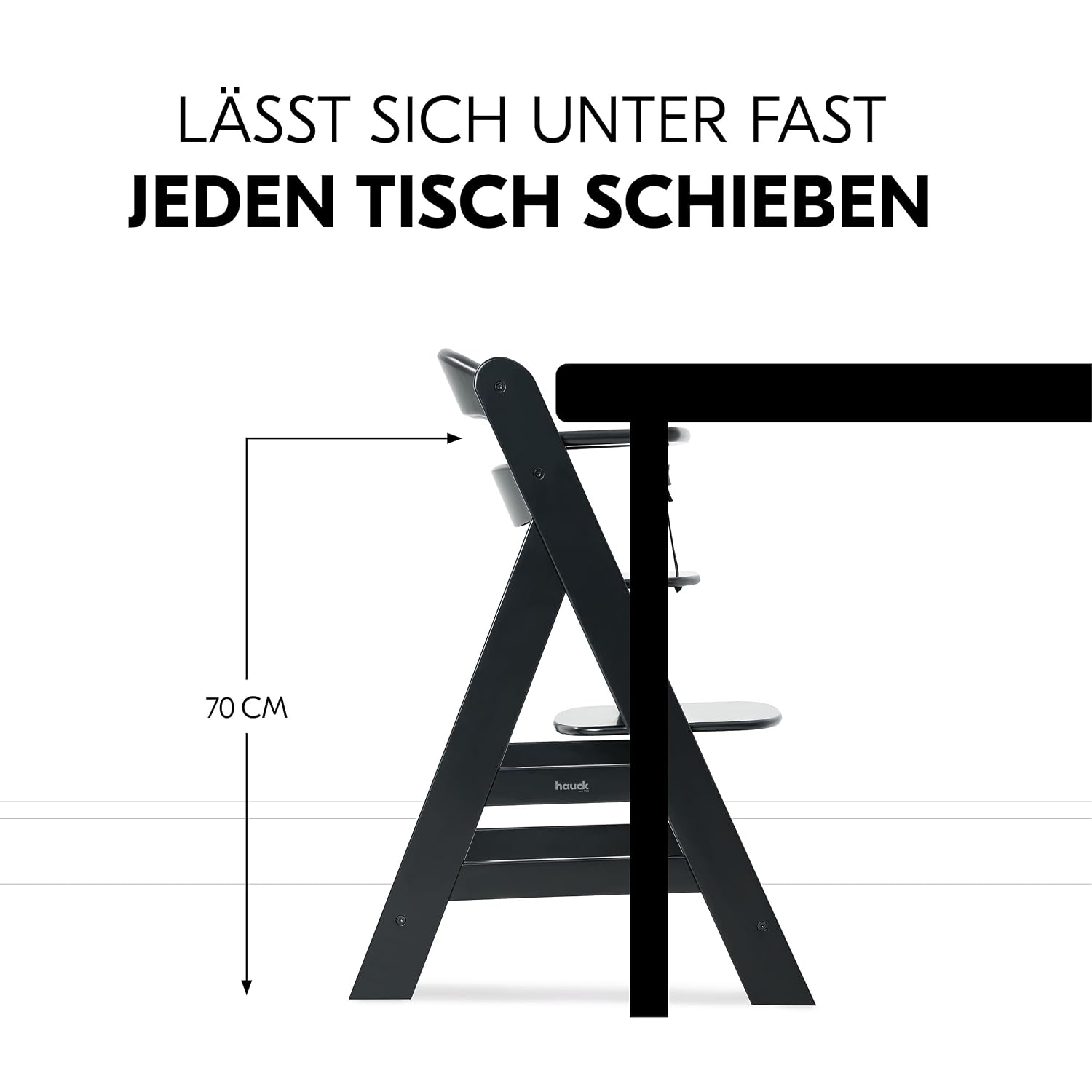 Thumbnail 4 de hauck Alpha+ Hochstuhl Newborn Set 4in1 mit 2in1 Bouncer – Schwarz, FSC-Buchenholz, bis 90 kg