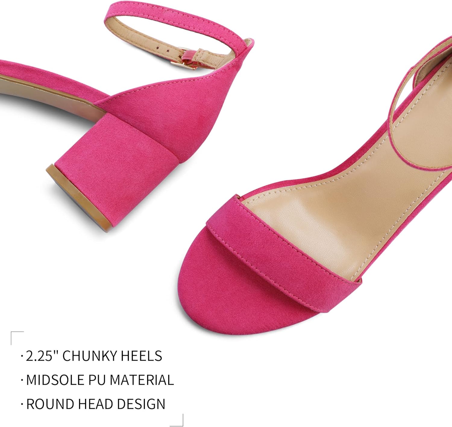 Thumbnail 3 de mysoft chunky low heels open toe 2.25 in
