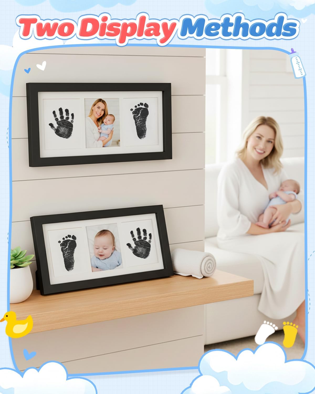 Thumbnail 4 de MOXTOYU Baby Hand and Footprint Kit 6 cards