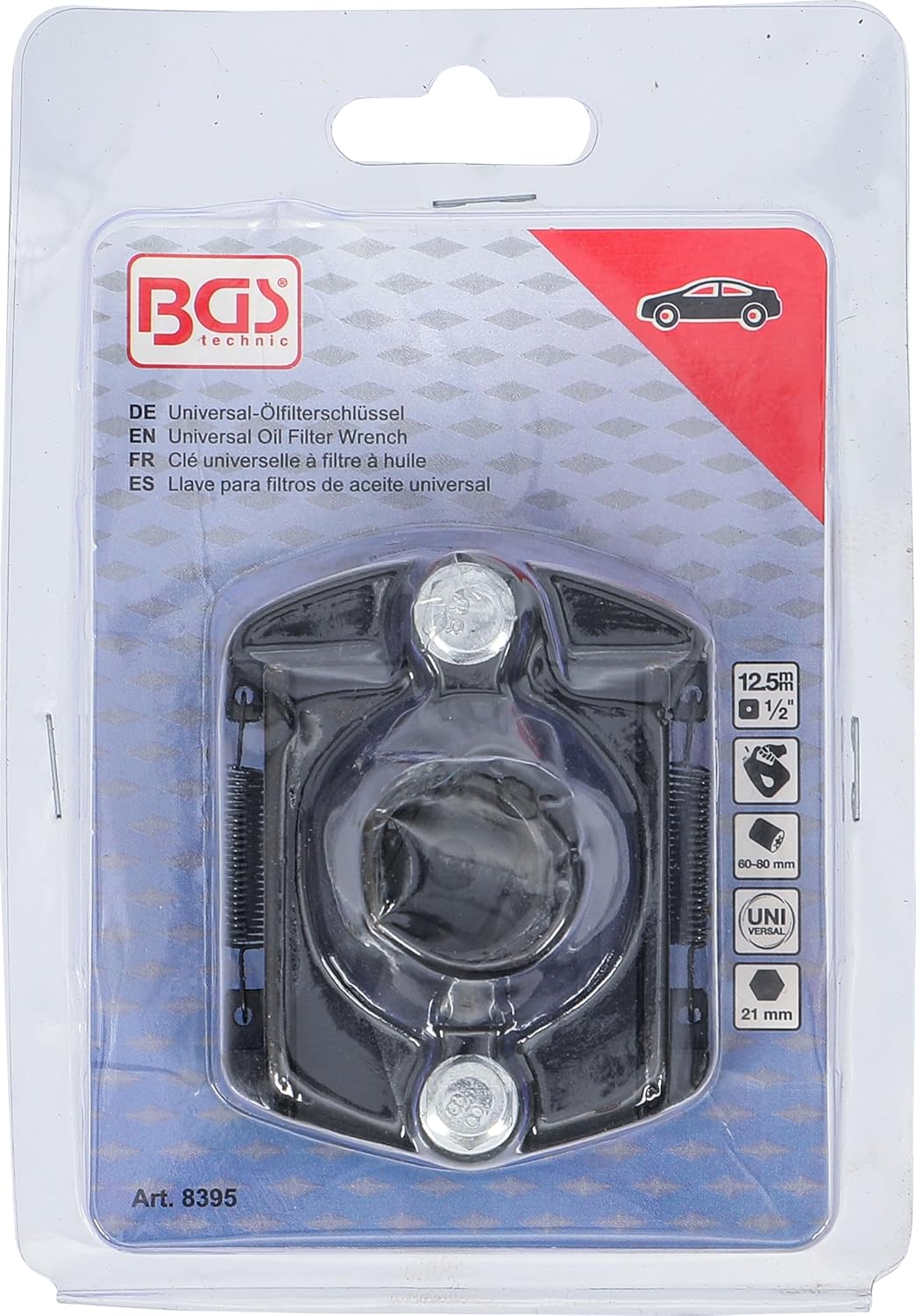 Thumbnail 4 de BGS 8395 Universal Oil Filter Wrench – 12.5 mm Drive, Ø60–80 mm