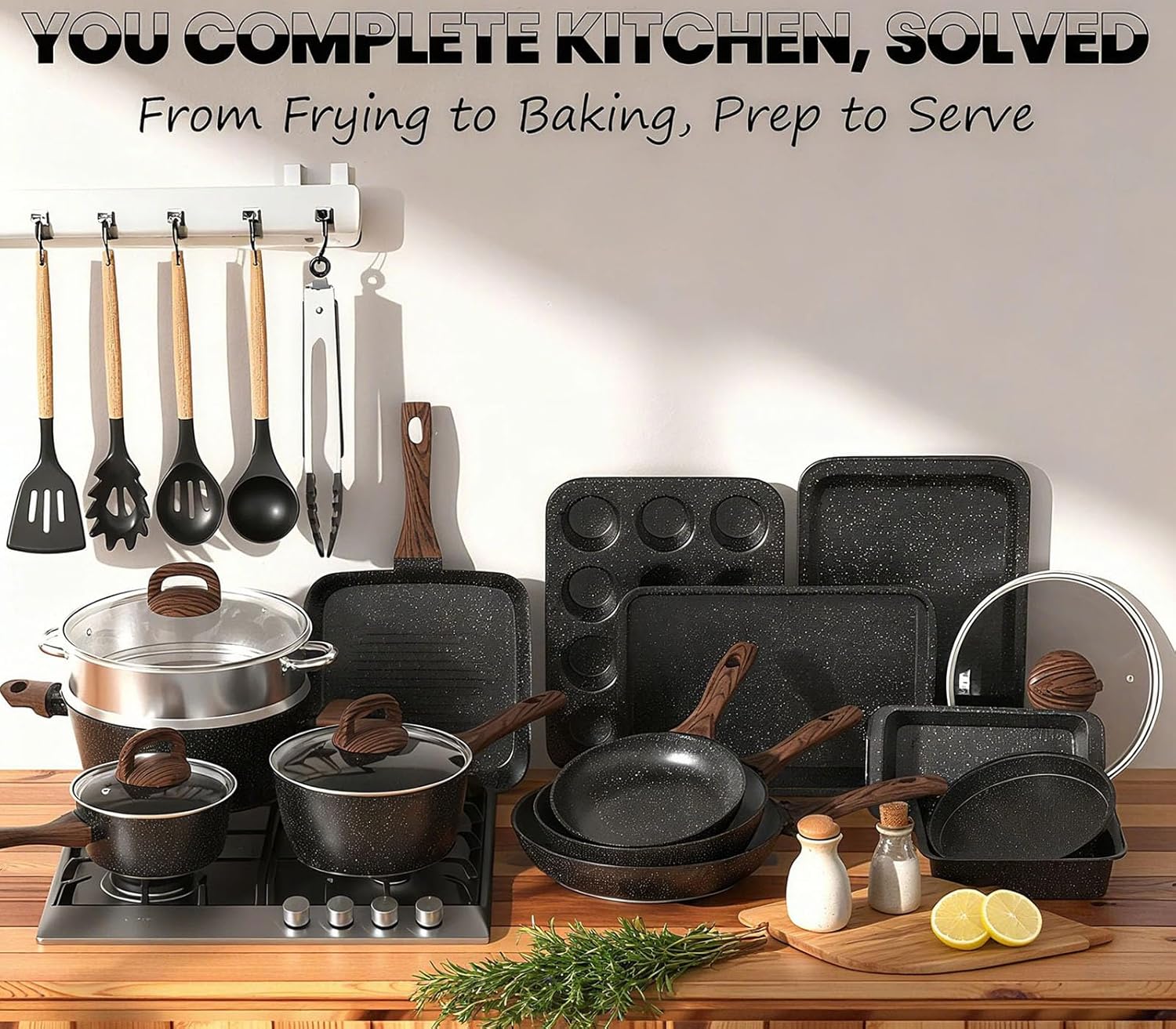 Detalle 1 de Pots and Pans Set Non Stick 31-Piece