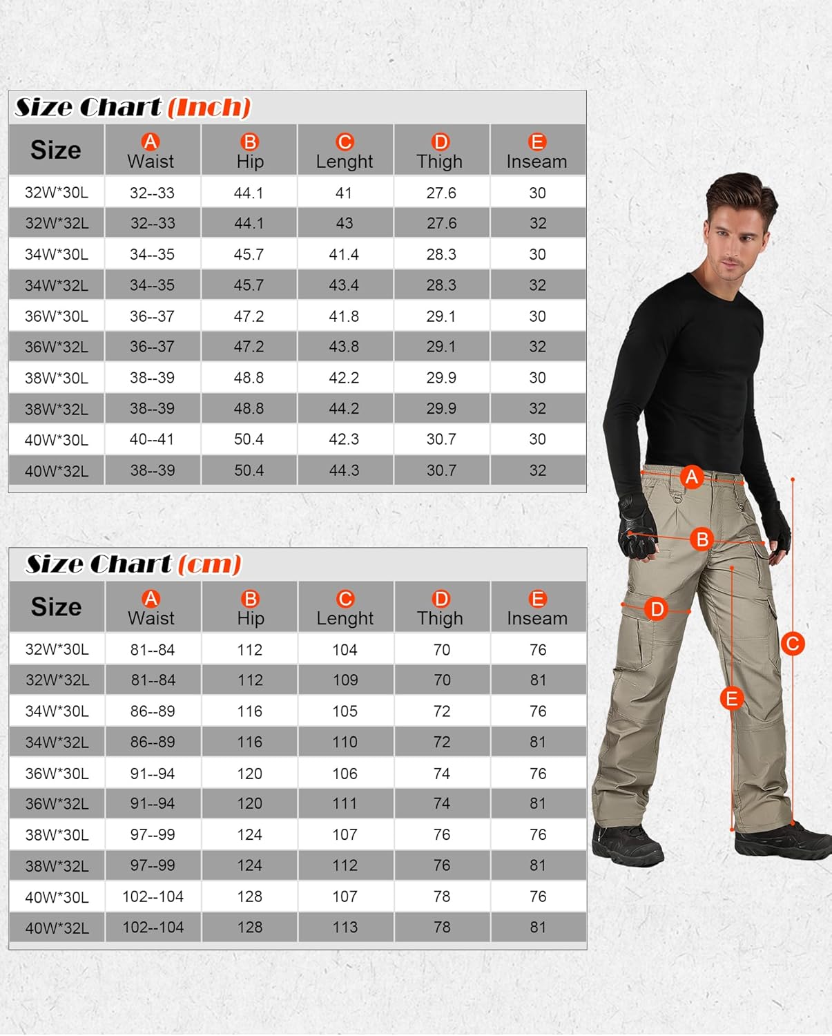 Thumbnail 6 de IGOLUMON Mens Work Trousers Cargo Trousers Stretch Tactical Pants