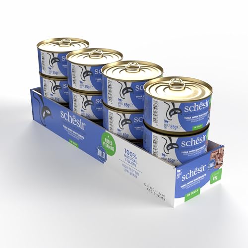 Detalle 2 de Schesir Atún con Anchovetas 12×85 g para gato 🐱