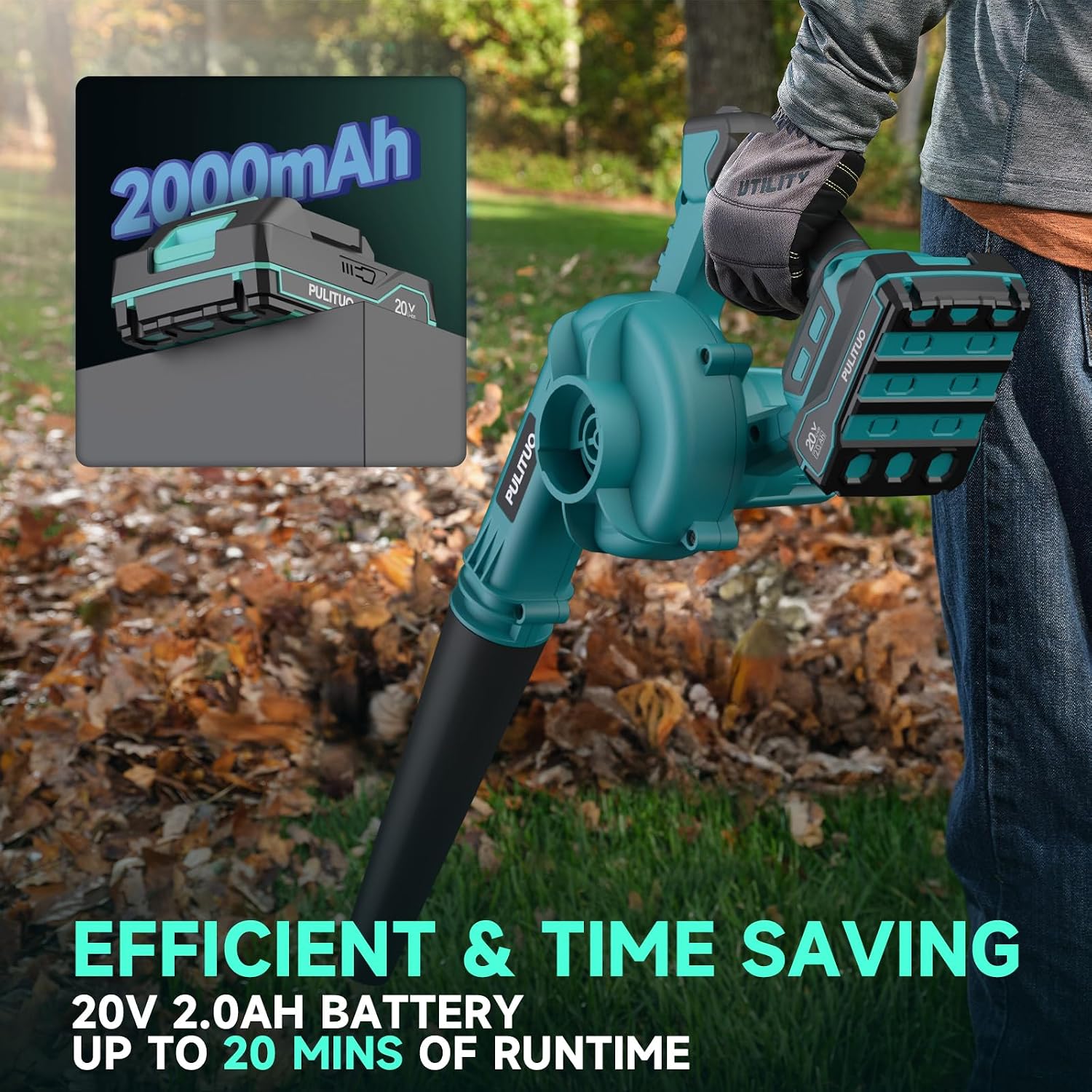 Thumbnail 5 de Pulituo Cordless Leaf Blower 242 km/h