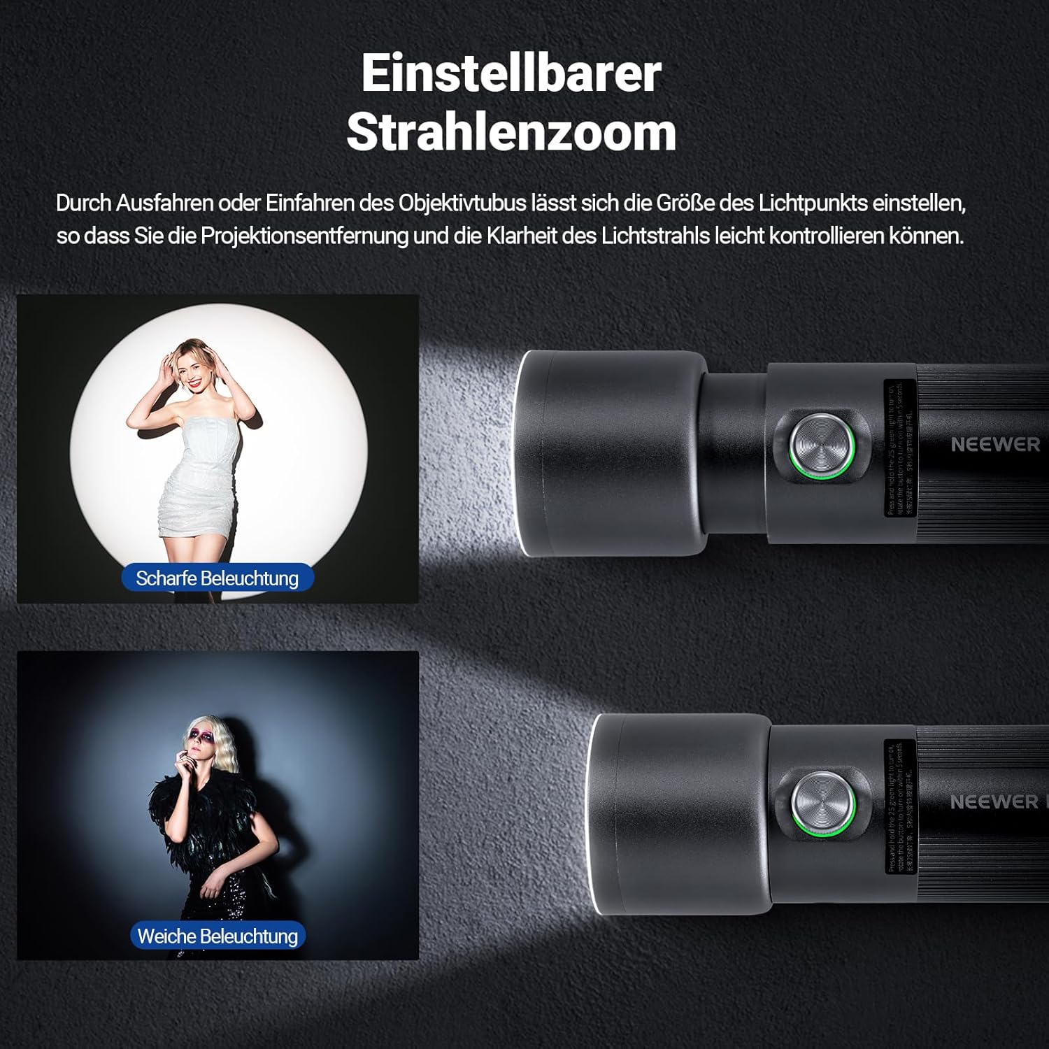 Detalle 2 de NEEWER FL10 Fotografie Taschenlampe 10W