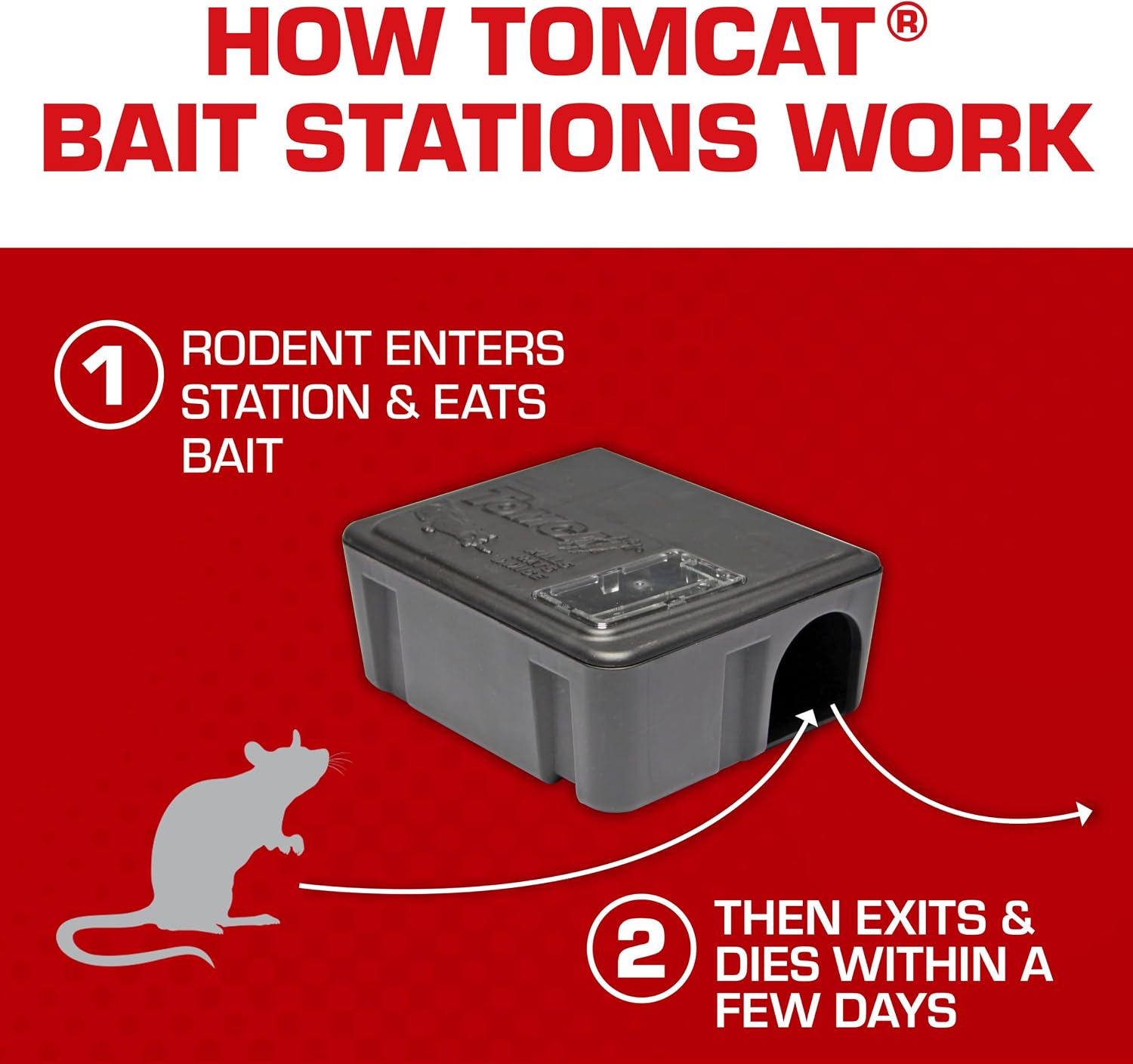 Detalle 2 de Tomcat 0370910 Rat & Mouse Bait Station with Clear Window, 15 Bait Blocks