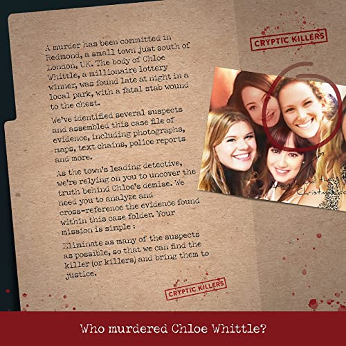 Detalle de Cryptic Killers: Unsolved Murder Mystery Game – Cold Case Files Investigation