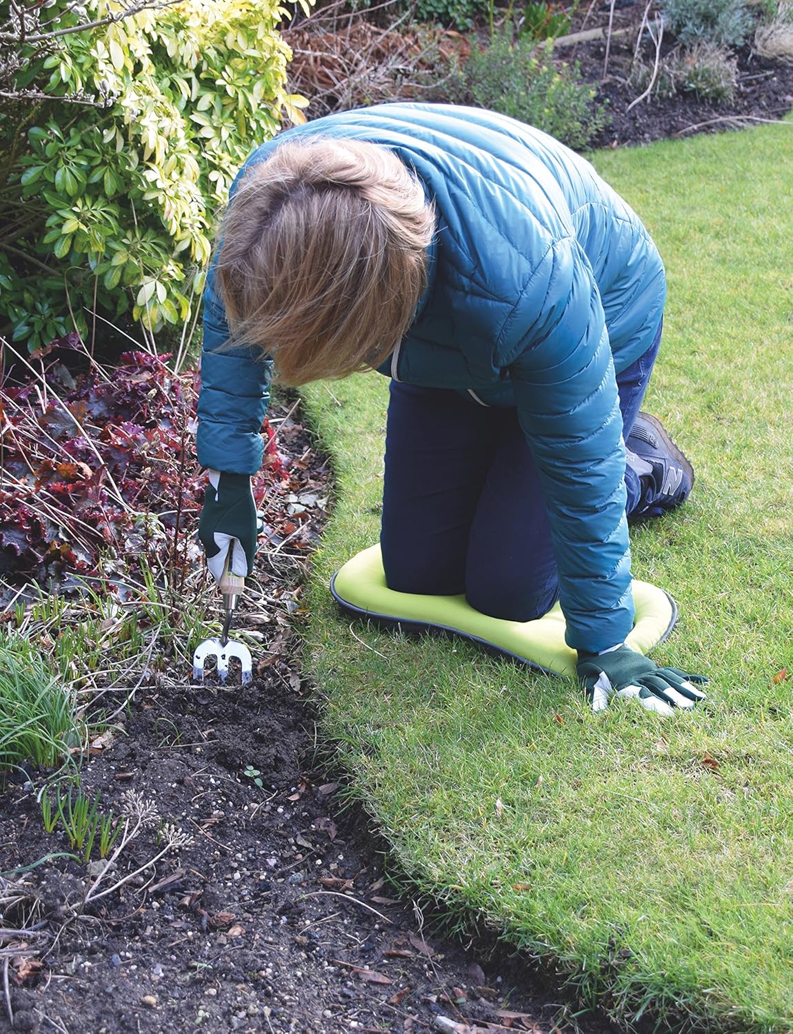Thumbnail 2 de Spear & Jackson KNEELER382KEW Kew Gardens Collection 5 Layer Garden Kneeling Pad, Light Green