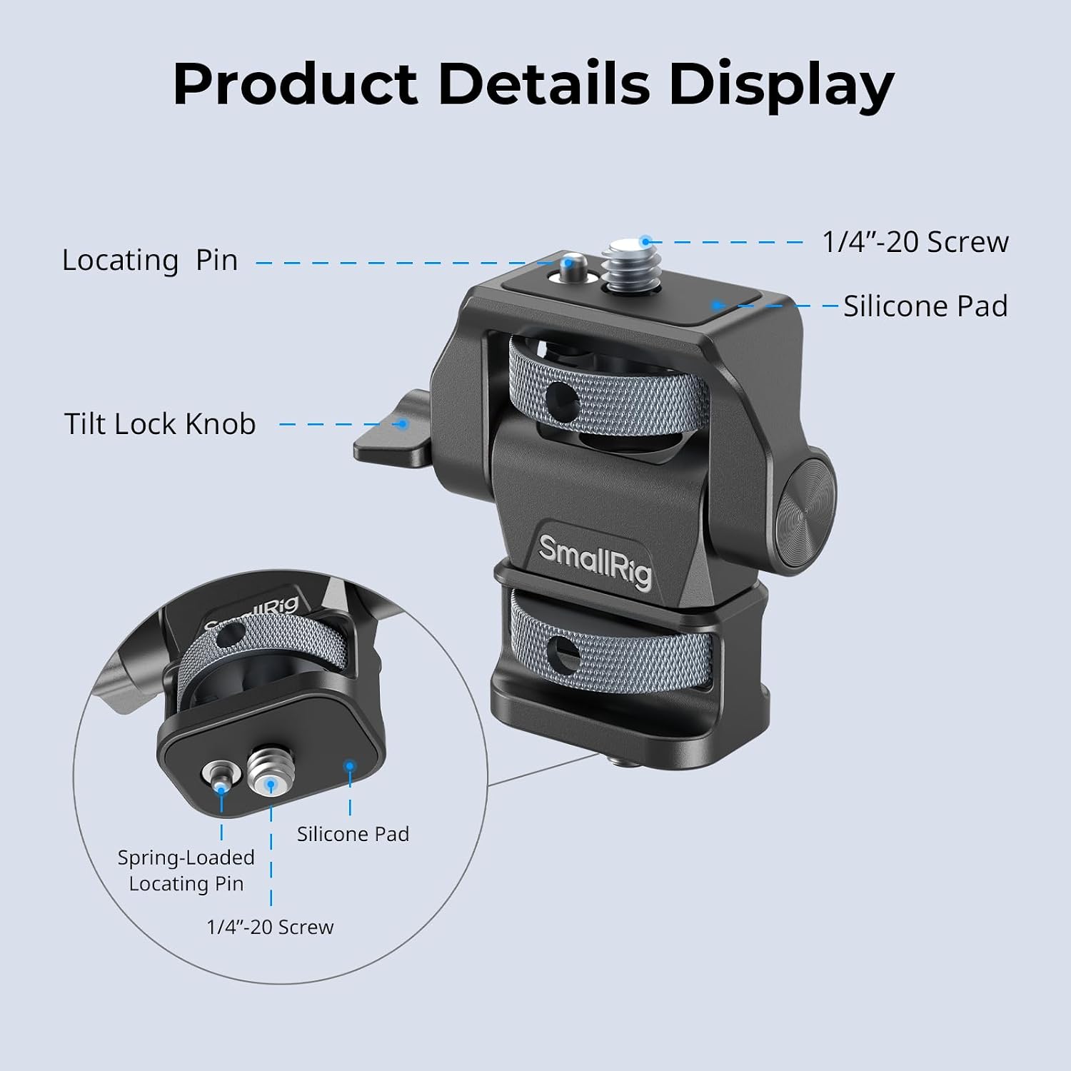 Detalle 2 de SMALLRIG 4886 support moniteur réglable 61,0 g