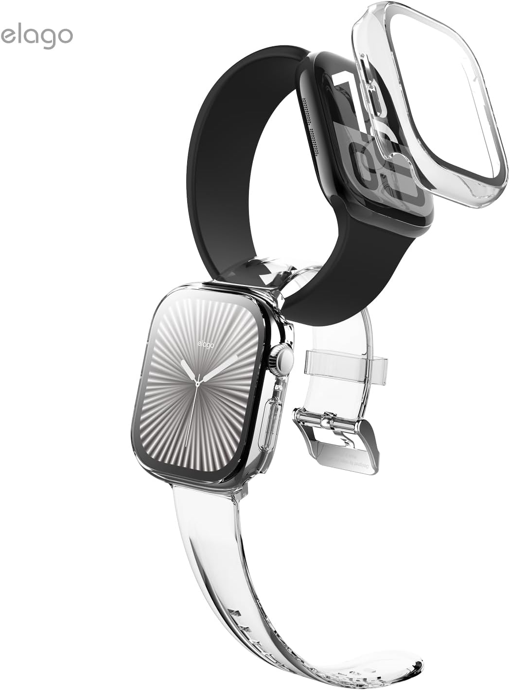 Thumbnail 6 de elago Clear Shield for Apple Watch 11/10 – Full Protection with Hard PC and Tempered Glass