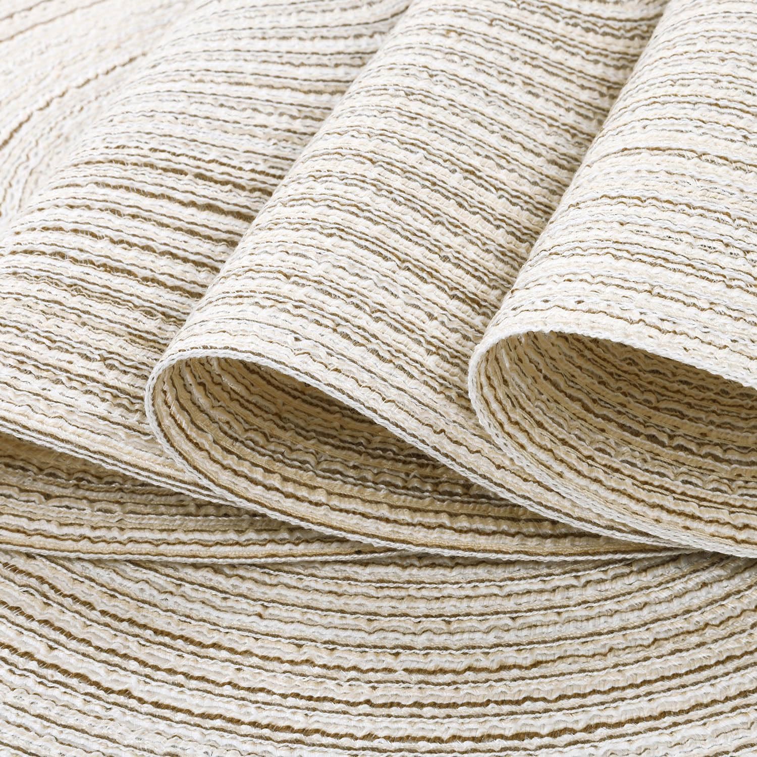 Detalle de SHACOS Woven Round Placemats Set of 6 (Heat Resistant, Washable) – 38 cm round table mats