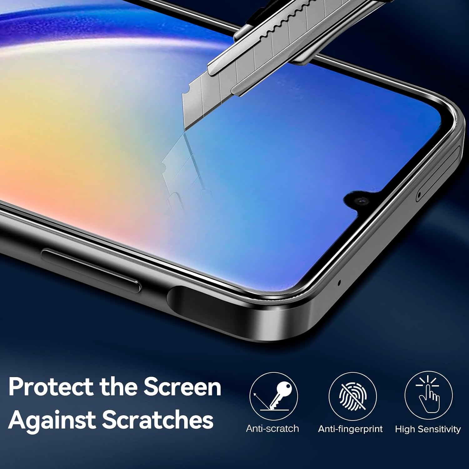 Detalle 2 de ivoler Funda Mate Negro para Samsung Galaxy A35 5G