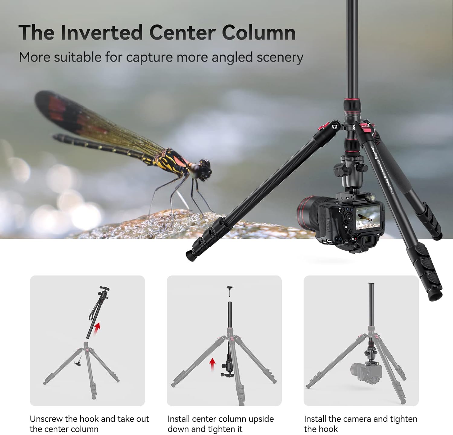 Thumbnail 4 de SMALLRIG 3474C Treppiede 198 cm per DSLR