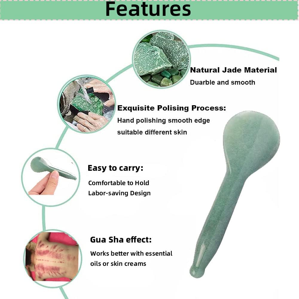 Thumbnail 5 de TOP SEWING Jade Gua Sha facial tool