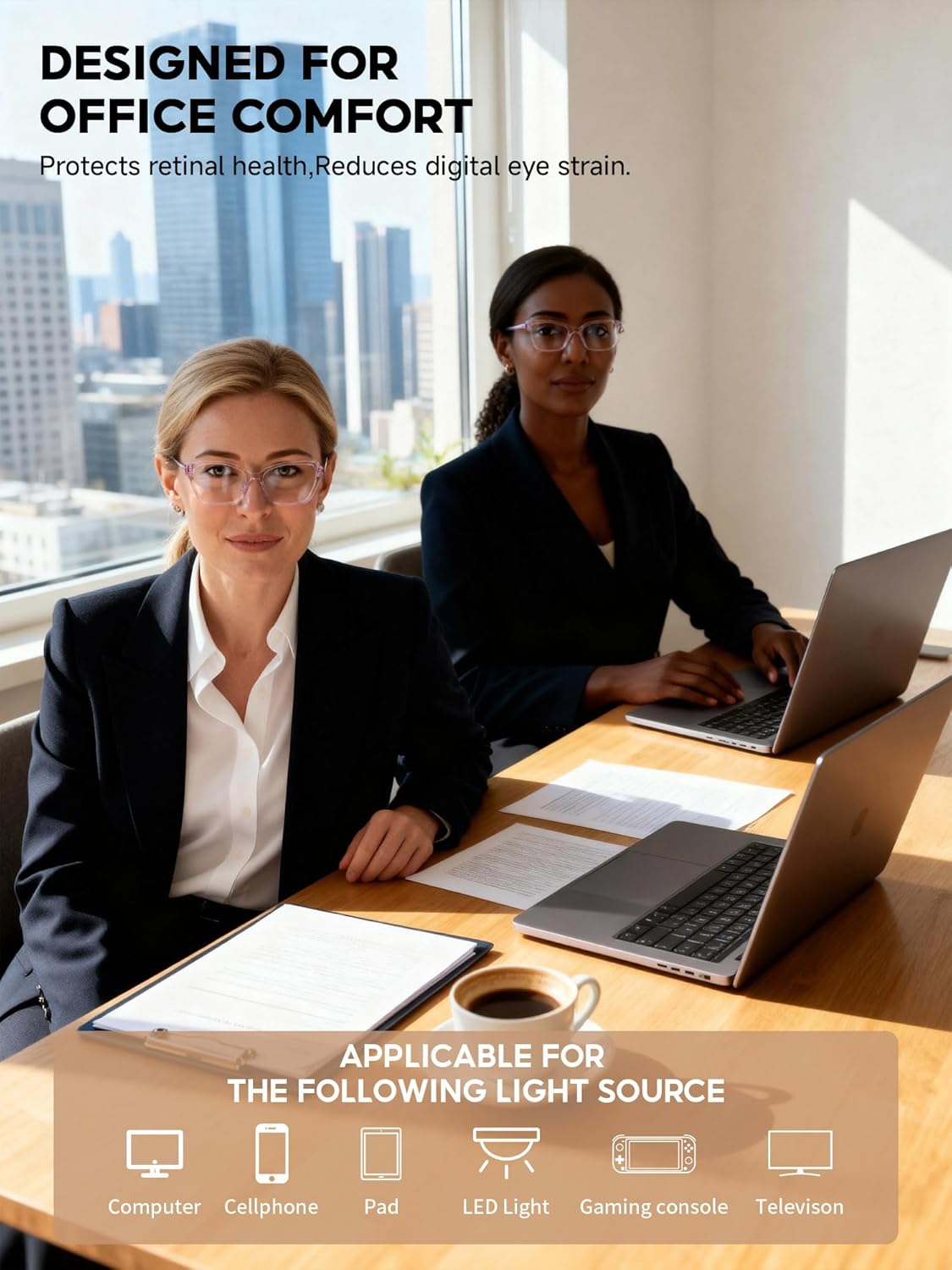 Thumbnail 4 de VMJFBJ Blue Light Glasses Womens Cat Eye