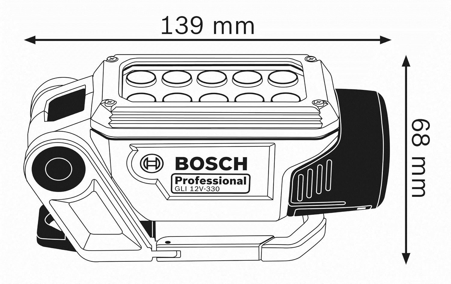 Thumbnail 2 de Bosch Professional GLI 12V-330: Lampe LED sans fil pour le système 12V