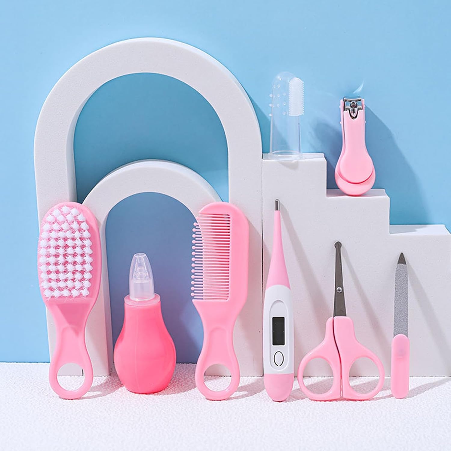 Detalle de Baby Care 8-in-1 Newborn Grooming Kit – 8-in-1 Travel Set for Infants and Toddlers