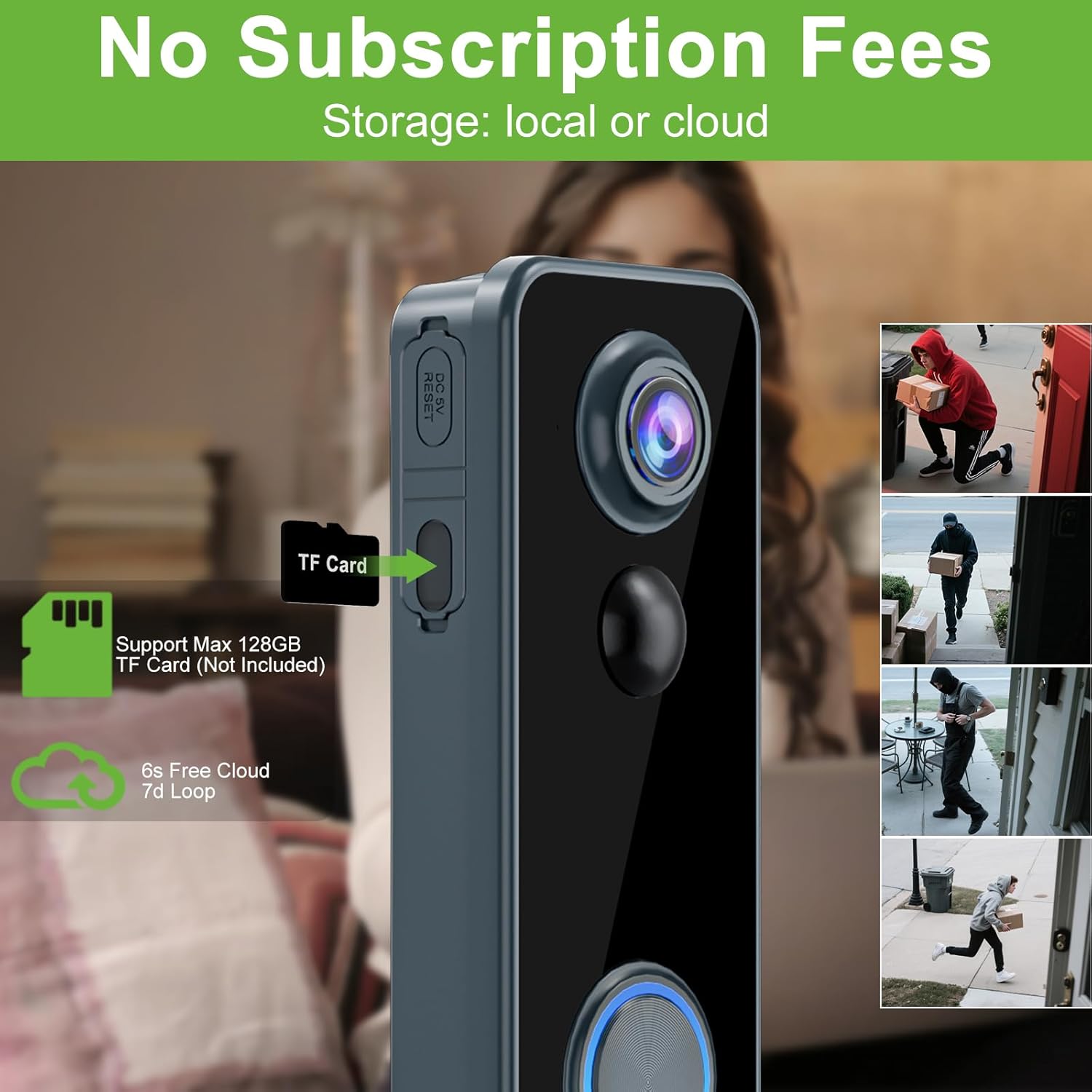 Thumbnail 5 de Wireless Video Doorbell Camera 2K HD