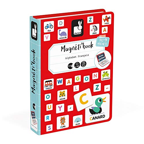 Detalle 2 de Janod Magneti'Book Alphabet Français — Jeu magnétique éducatif en forme de livre