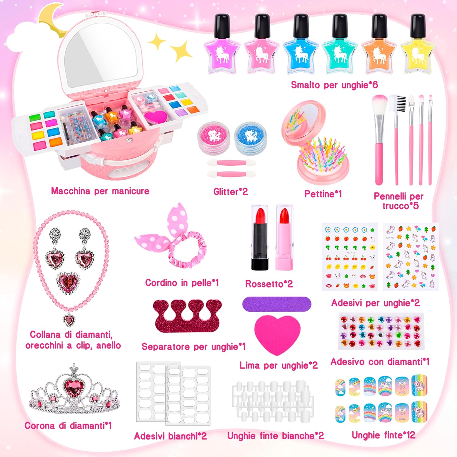 Detalle 2 de Herenear kit manicure bambina 6-12 anni