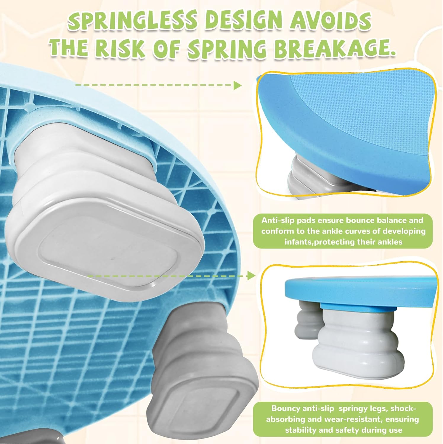 Thumbnail 4 de Mini Trampoline for Kids: Indoor/Outdoor Sensory Trampoline