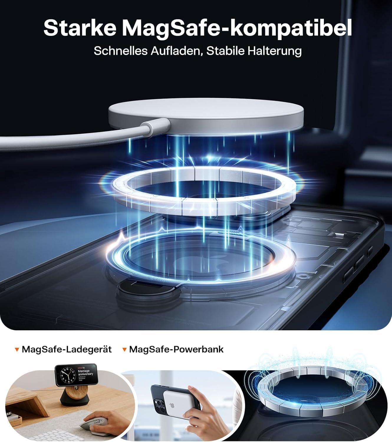 Detalle 2 de TORRAS Ostand Q3 Spin iPhone 16 Pro Hülle