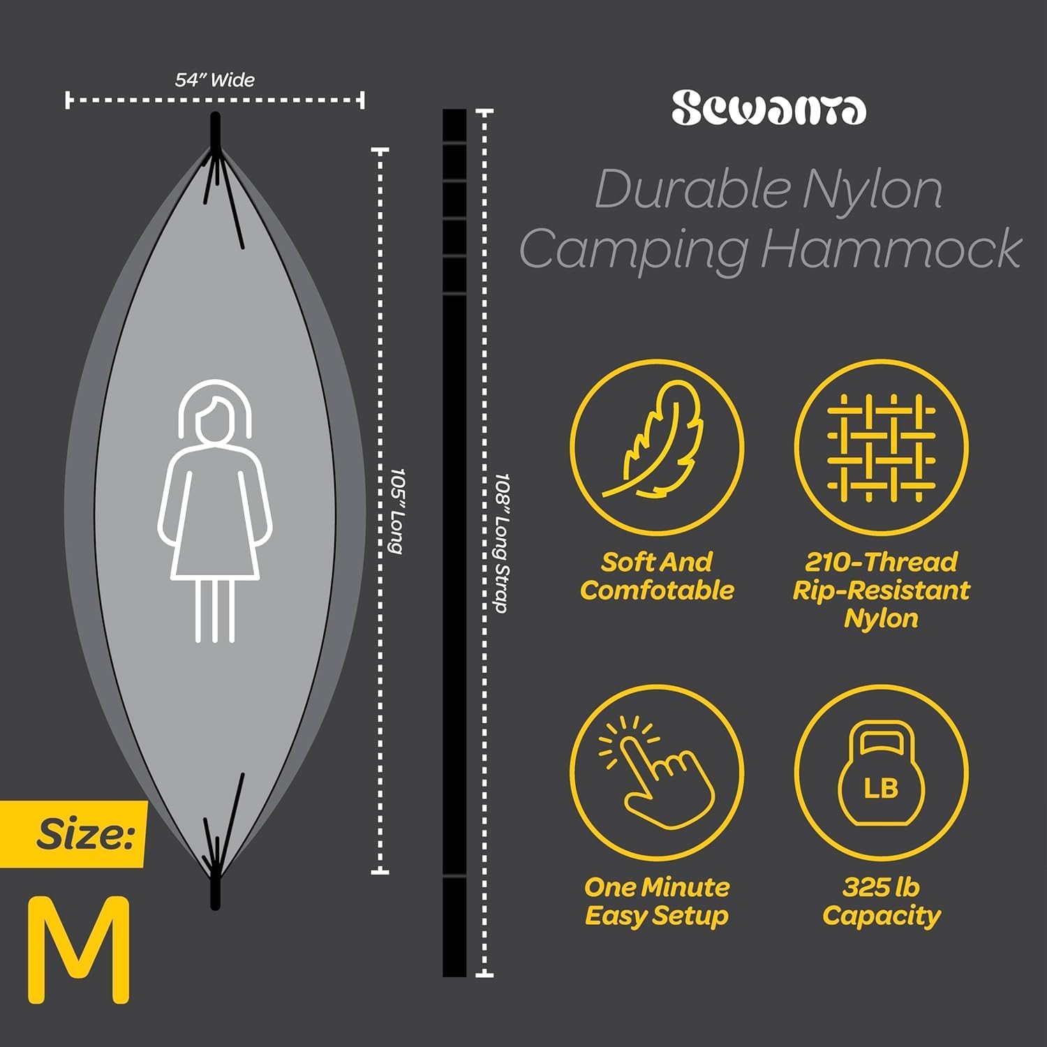 Thumbnail 6 de Hammock 400 lb nylon camping chair