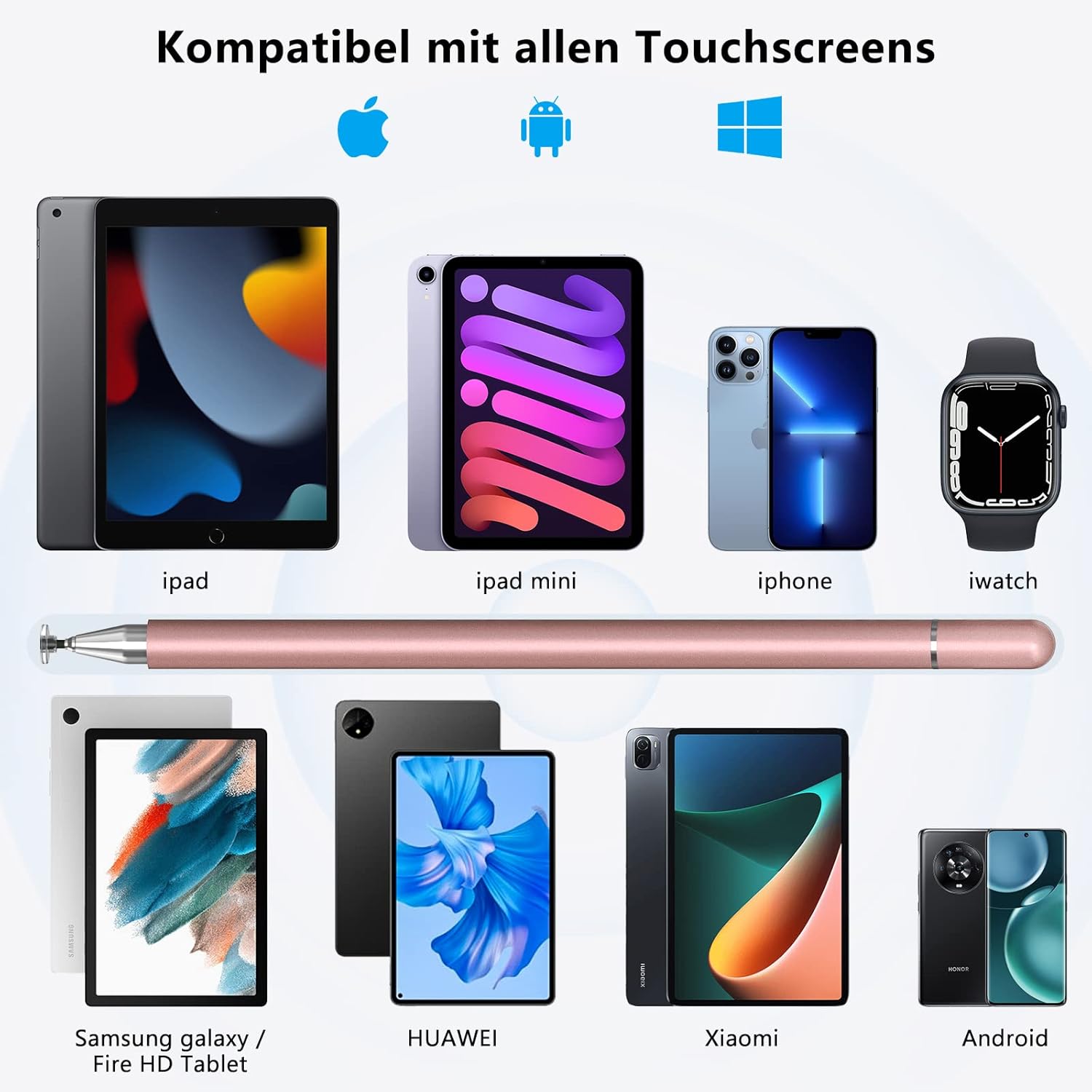 Thumbnail 1 de SENKUTA Tablet Stift – 2-in-1 Stylus für alle Tablets und Handys, kabellos, kein Ladeaufwand