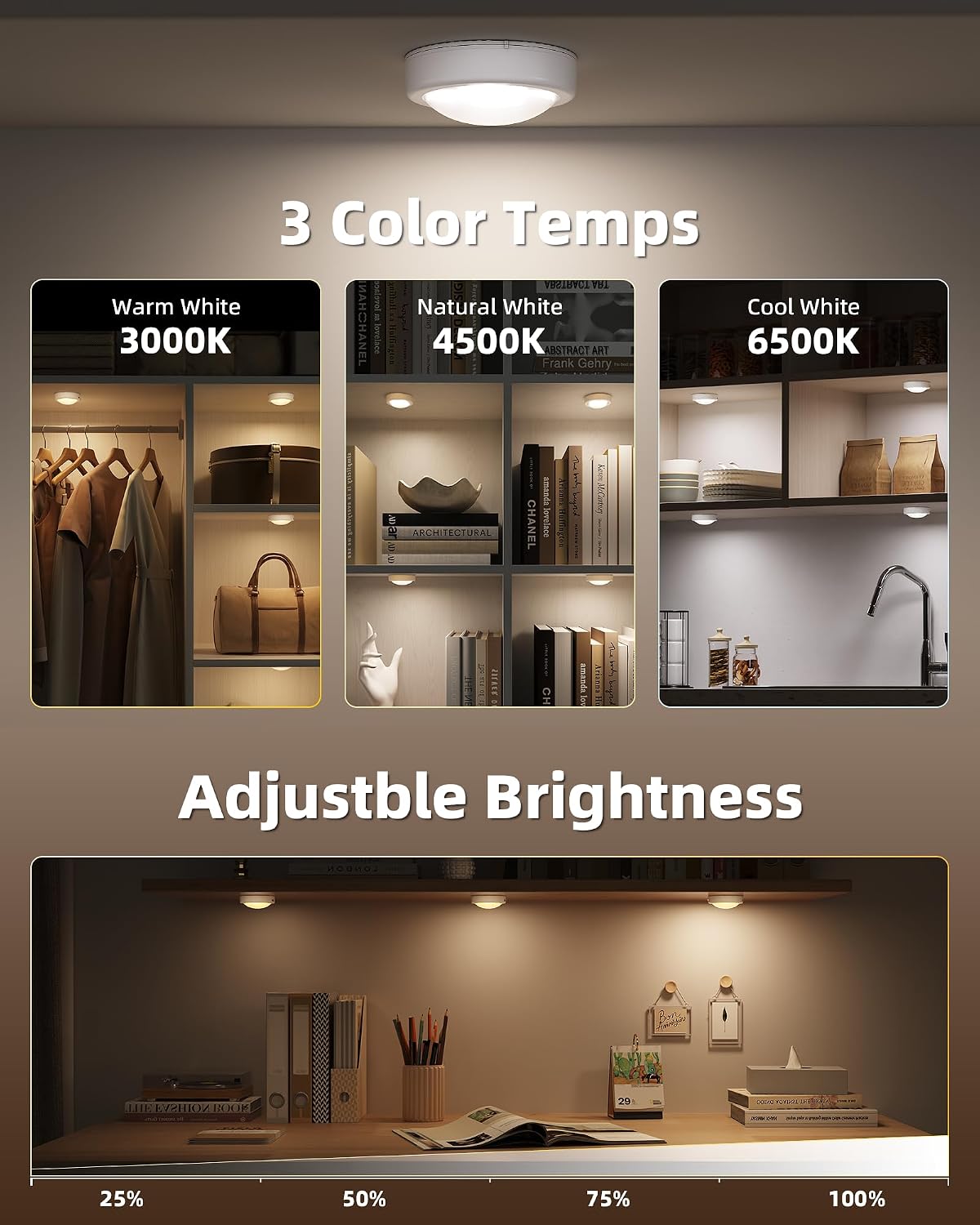 Thumbnail 5 de EZVALO Under Cabinet Lights 6-Pack