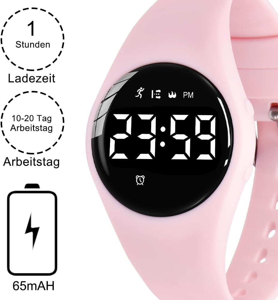 Detalle de A ALPS Kids Digital Sport Watch with Step Counter and Vibration Alarm